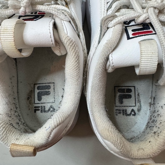 White Fila Chunky Sneakers | Size 7 | Vintage Style | Great Condition - Picture 13 of 17